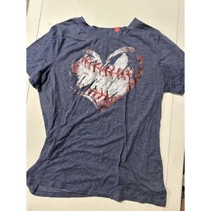 Baseball Heart TShirt Size Small - Super Soft Material